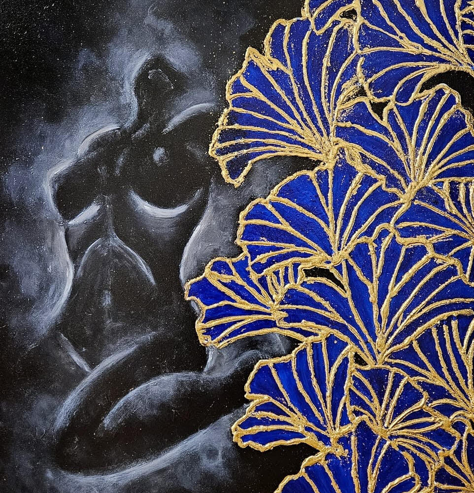 The dream of irises 70×100cm